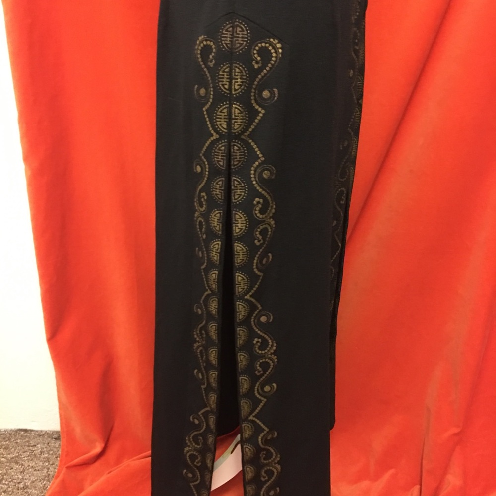 Alfred Shaheen 70s black maxi dress cheongsam mandarin neck size m - Picture 4 of 11